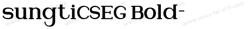 sungtiCSEG Bold字体转换